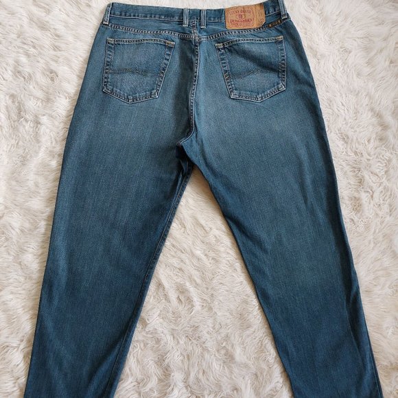 Vintage Lucky Brand Men's 183 Boot Legs Short Inseam Denim Jeans Siz 38 - Picture 4 of 13